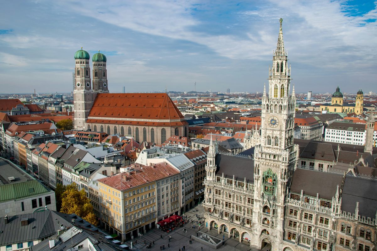 Junggesellinnenabschied in München am Marienplatz